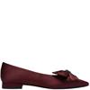 CLARKS WOMENS SENSA15 BELLA FLAT SHOE - BURGUNDY